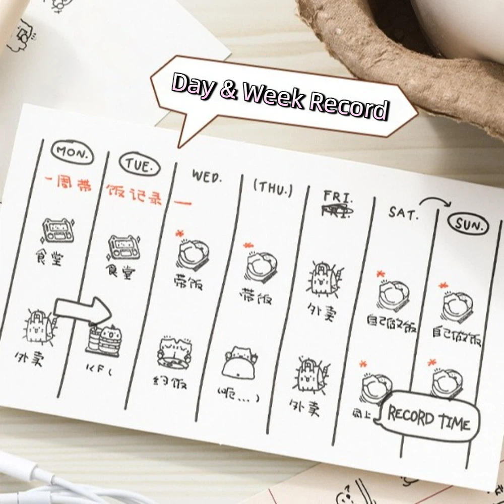 Whiteboard Magnetic - 6 個かわいいデザイン猫感情スタンプミニサイズ日常生活シリーズスクラップブッキングスタンププラスチックハンドル白ゴムスタンプ DIY 工芸品