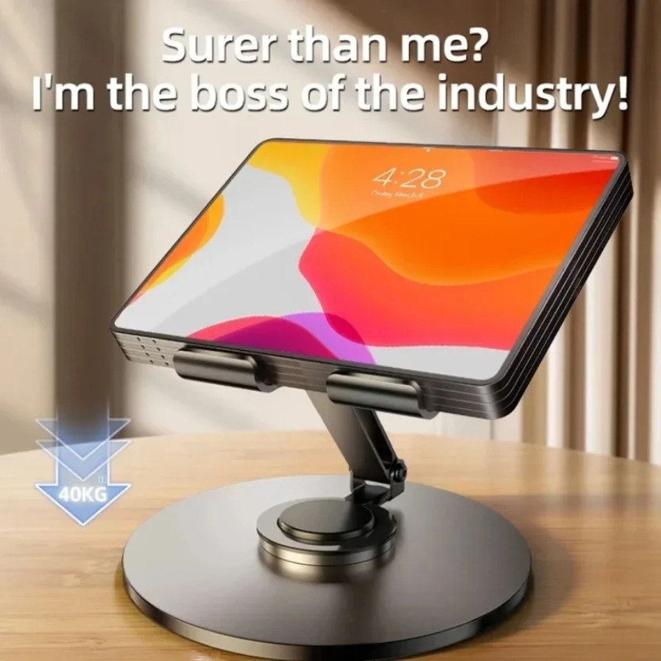 Laptop Stand Foldable - アルミ製ノートパソコンスタンド デスク用 360度回転調整可能 折りたたみ式ノートブックライザーホルダー タブレット・携帯電話用 ワークホーム用