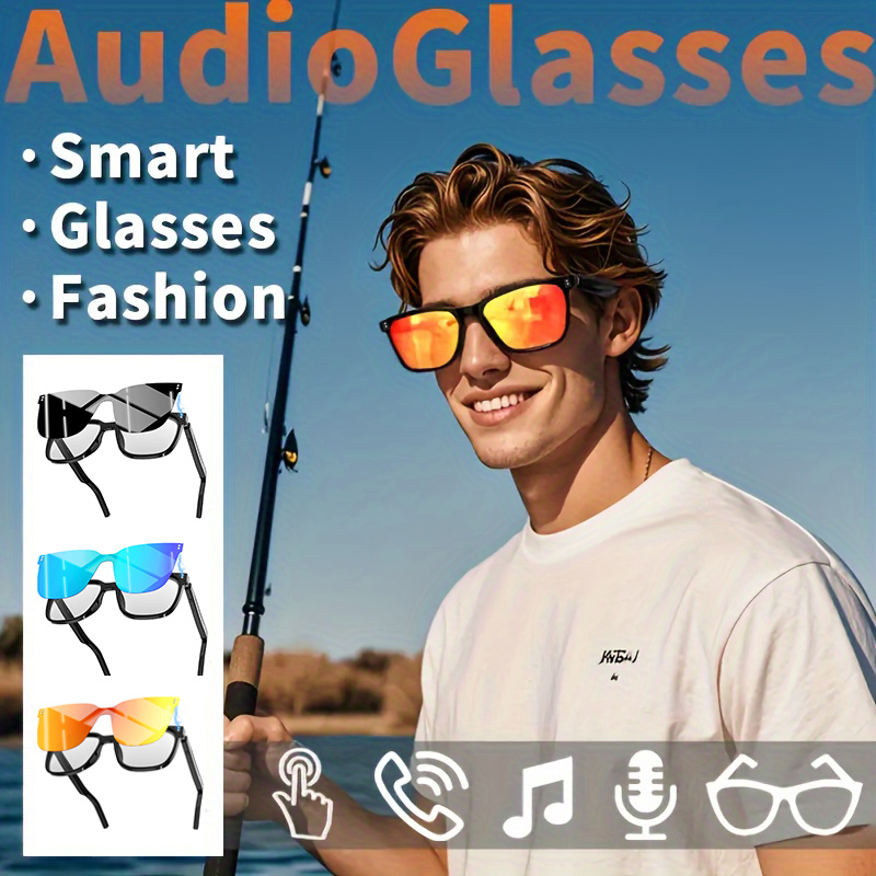 Blue Light Glasses - これらの新しいスマートグラスには、ブルーライトを遮断する磁気レンズが搭載されており、音楽を聴いたり通話をするための内蔵マイクとスピーカーが付いています。 アウトドア活動に最適で、素晴らしいホリデーギフトにもなります。