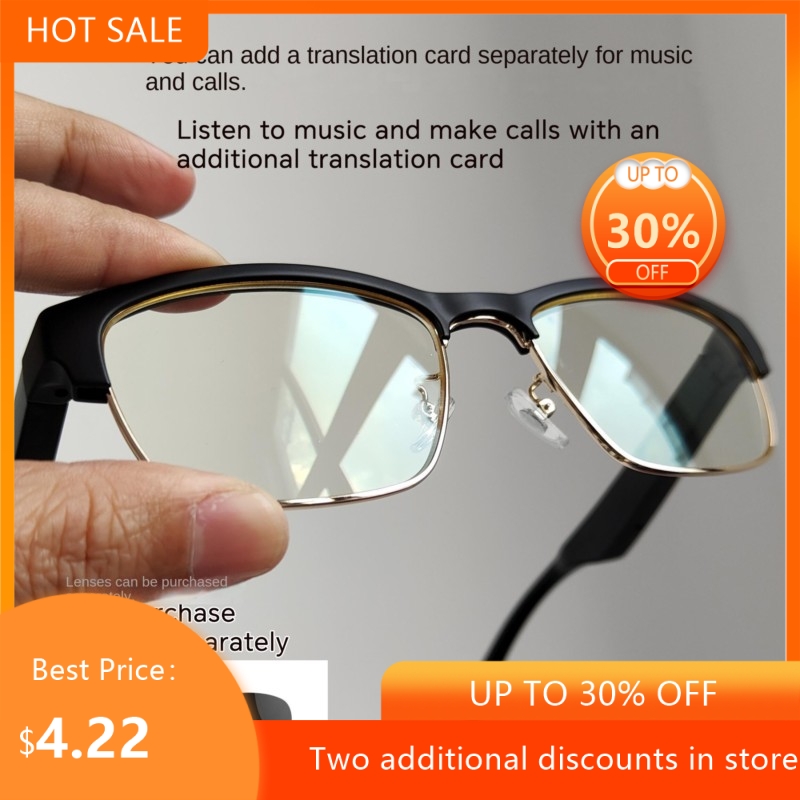 Blue Light Glasses - Echowear スマートBluetooth通話音楽対応 ブルーライトカット眼鏡 ステレオ音声制御スマートBluetoothグラス 2026