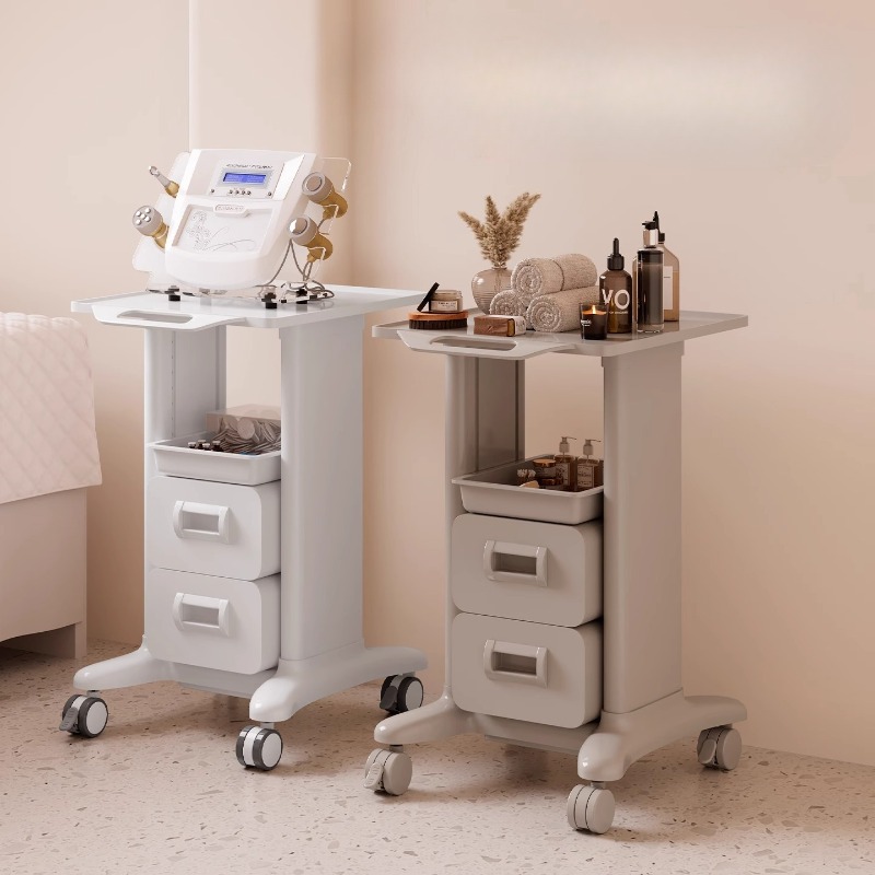 Rolling File Cart - 美容サロン用ローリングカート、モバイルスキンケア機器トロリー、多層ツールオーガナイザードロワー、頑丈な化粧品収納ラック