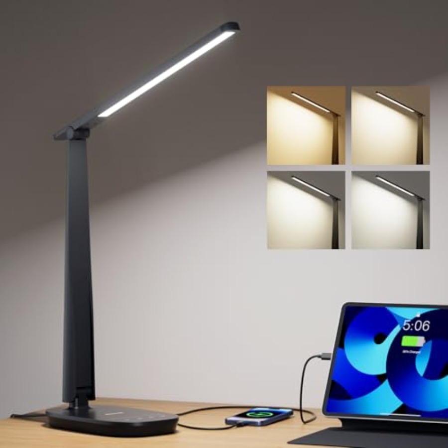 ホームオフィス用LEDデスクランプ、目に優しい調光可能な読書 - Home Office Desk のレビューと価格