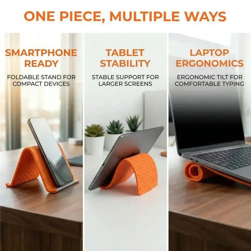 シリコーン折りたたみ式電話スタンドタブレットラップトップDI - Laptop Stand Foldable のレビューと価格
