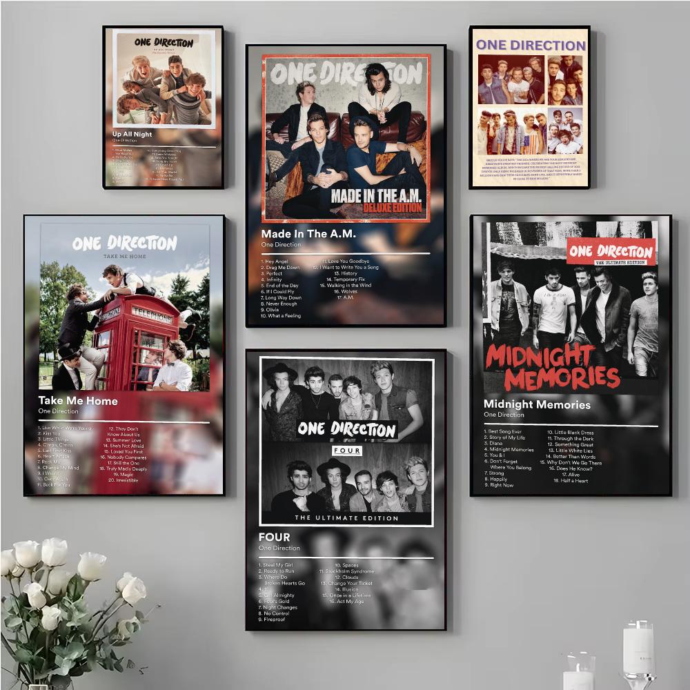 象徴的なボーイバンドO-One Directionのポスター - Home Office Icon のレビューと価格