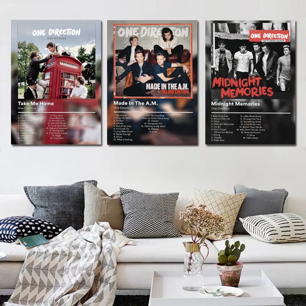 象徴的なボーイバンドO-One Directionのポスター - Home Office Icon のレビューと価格