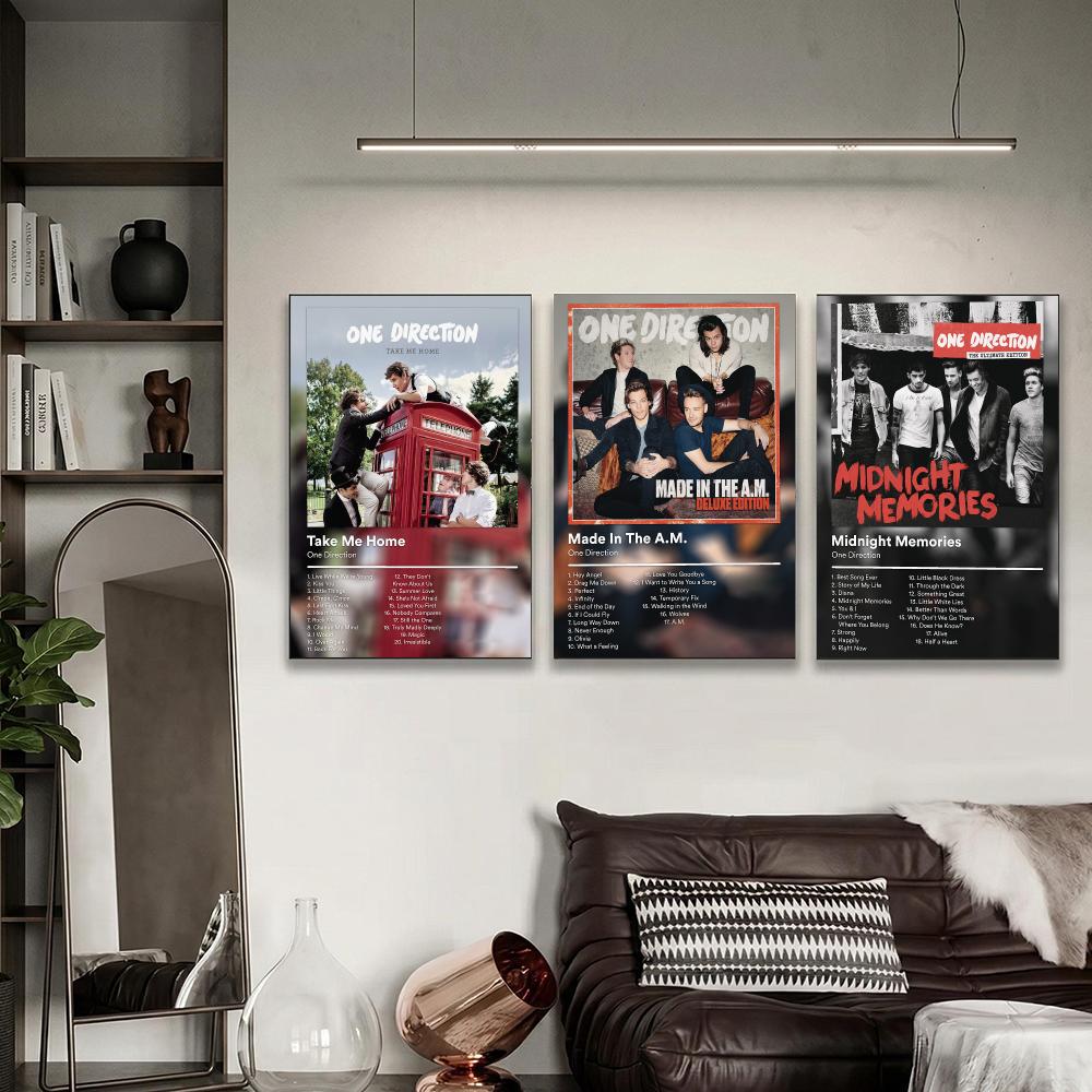 象徴的なボーイバンドO-One Directionのポスター - Home Office Icon のレビューと価格
