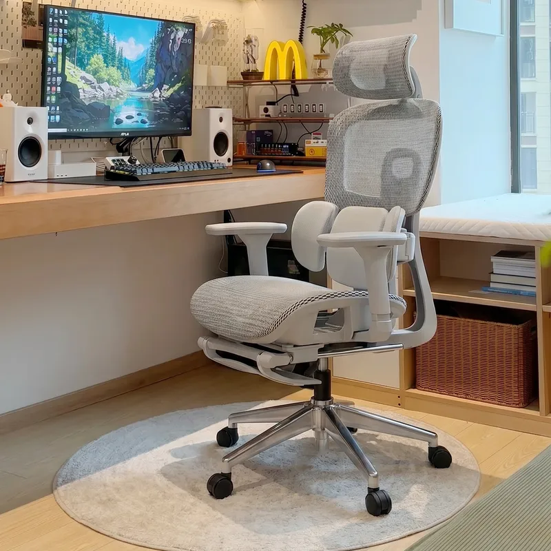 人間工学に基づいたランバーサポート付きオフィスチェア、リクラ - Home Office Desk のレビューと価格