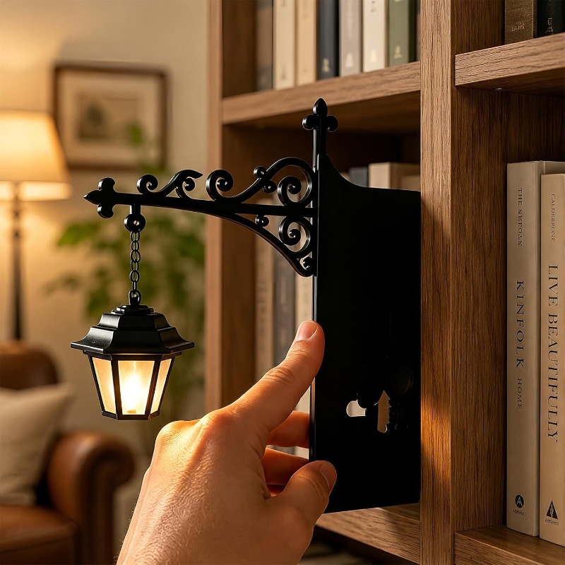ミニヴィンテージライブラリーランタンブックヌックライト、温か - Home Office Library のレビューと価格