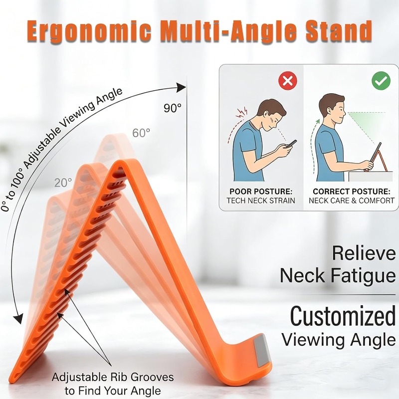 柔軟で折りたたみ可能なシリコン製スマホホルダー、携帯用調整可 - Laptop Stand Foldable のレビューと価格