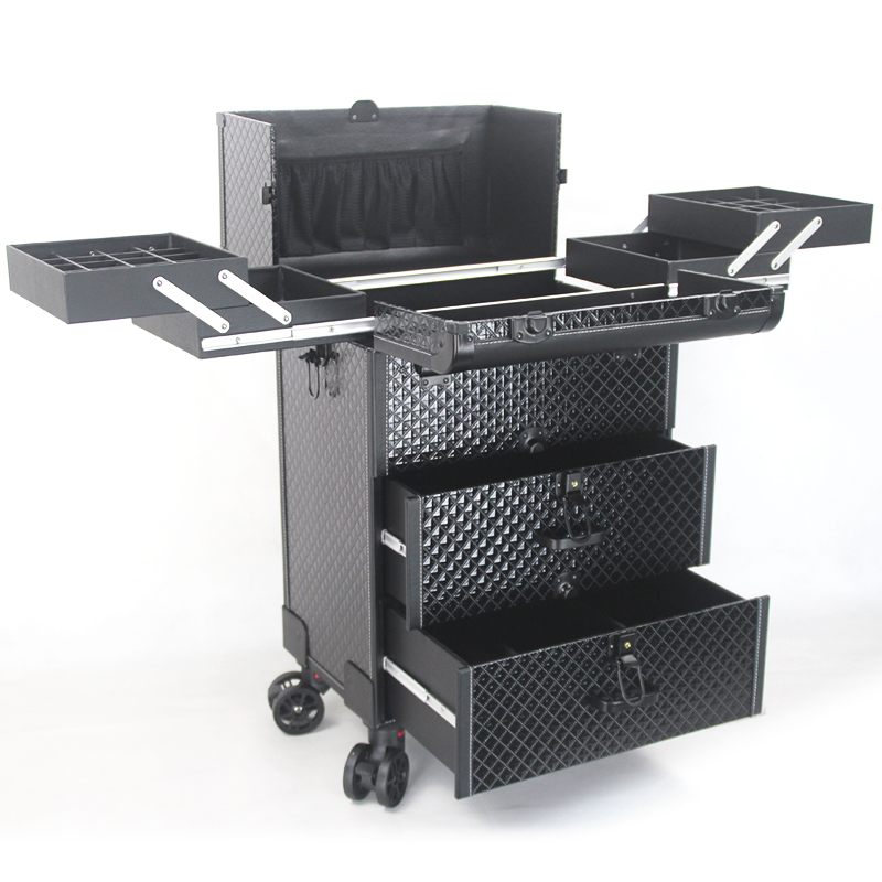 大型多層プロ用トロリーコスメティックラゲッジ（メイクアップア - Rolling File Cart のレビューと価格