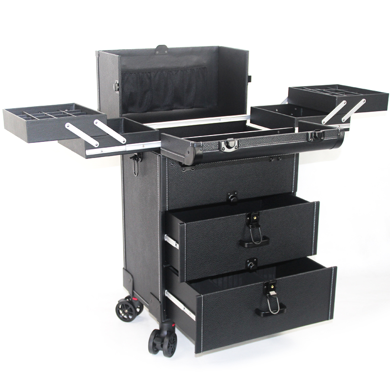 大型多層プロ用トロリーコスメティックラゲッジ（メイクアップア - Rolling File Cart のレビューと価格