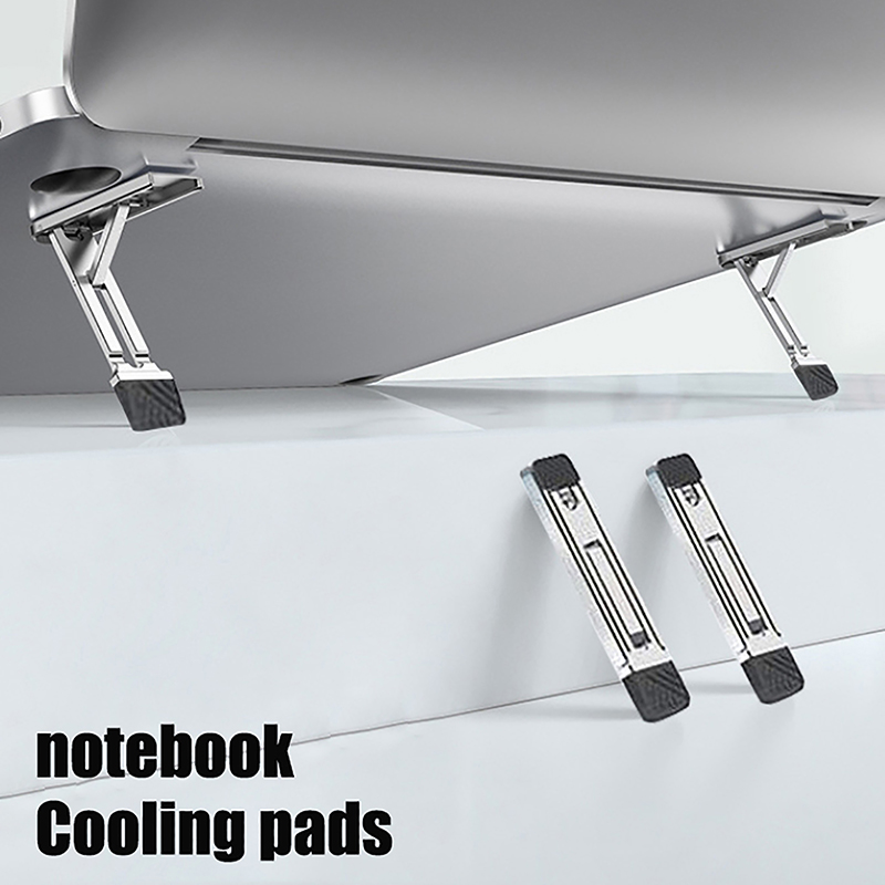 新しいミニ亜鉛合金製ノートパソコンスタンド、高さ調節可能、折 - Laptop Stand Foldable のレビューと価格