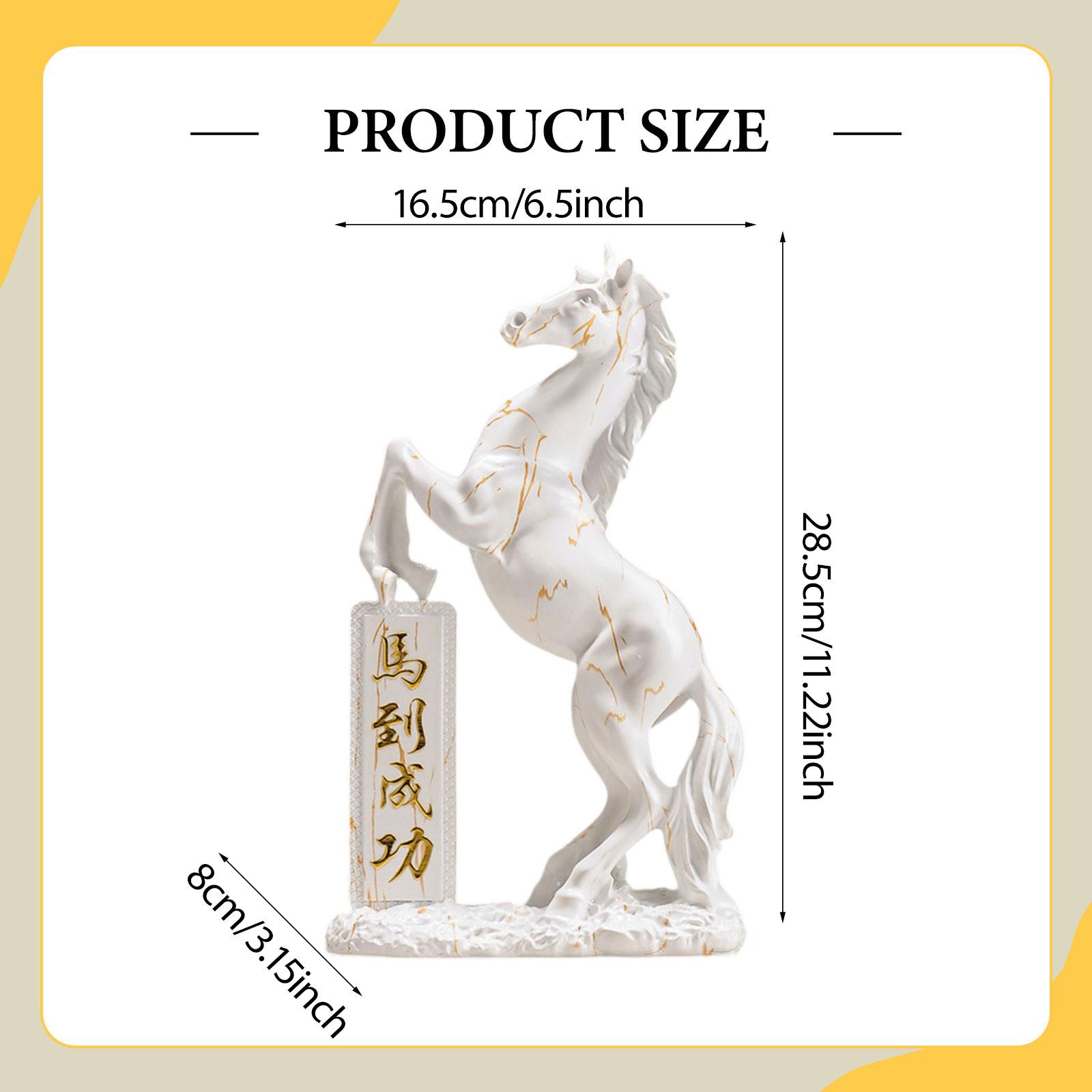 馬の像樹脂製装飾工芸品象徴的な動物の飾りは成長を表しており、 - Home Office Representative のレビューと価格