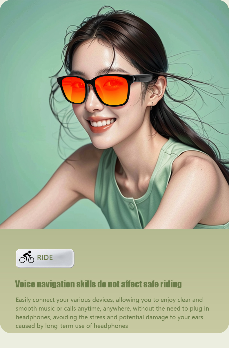 アンチブルーライトスマートメンズメガネ,音楽,ノイズリダクシ - Blue Light Glasses のレビューと価格