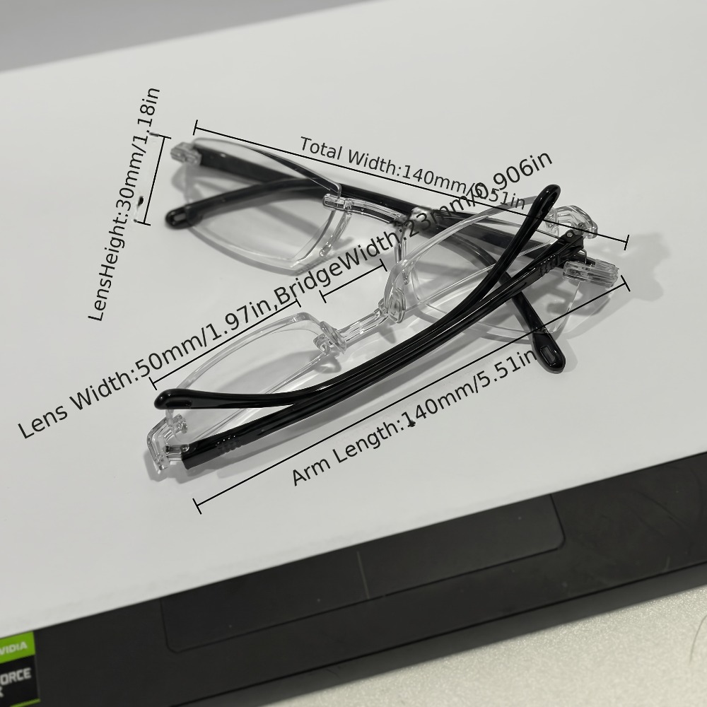 8組の老眼鏡、男女兼用の超軽量老眼鏡。スエード製の収納袋とメ - Home Office Bagas のレビューと価格