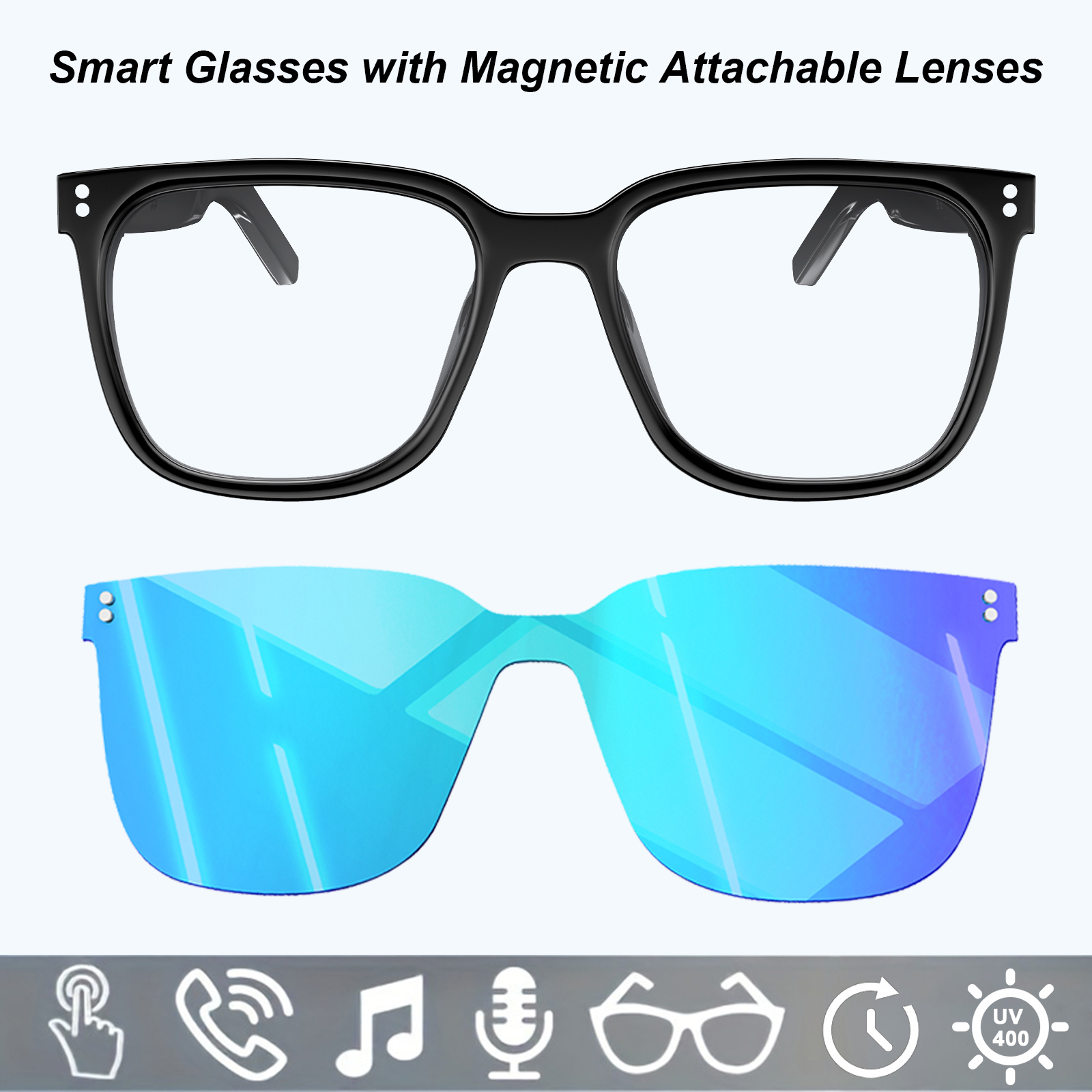 これらの新しいスマートグラスには、ブルーライトを遮断する磁気 - Blue Light Glasses のレビューと価格
