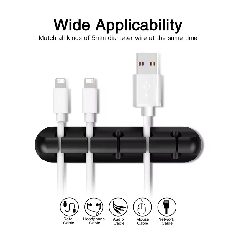 シリコーン USB ケーブル クリップ ワインダー オーガナ - Home Office Desk のレビューと価格