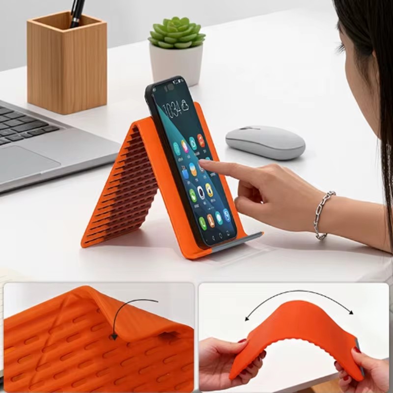 柔軟で折りたたみ可能なシリコン製スマホホルダー、ポータブルで - Laptop Stand Foldable のレビューと価格