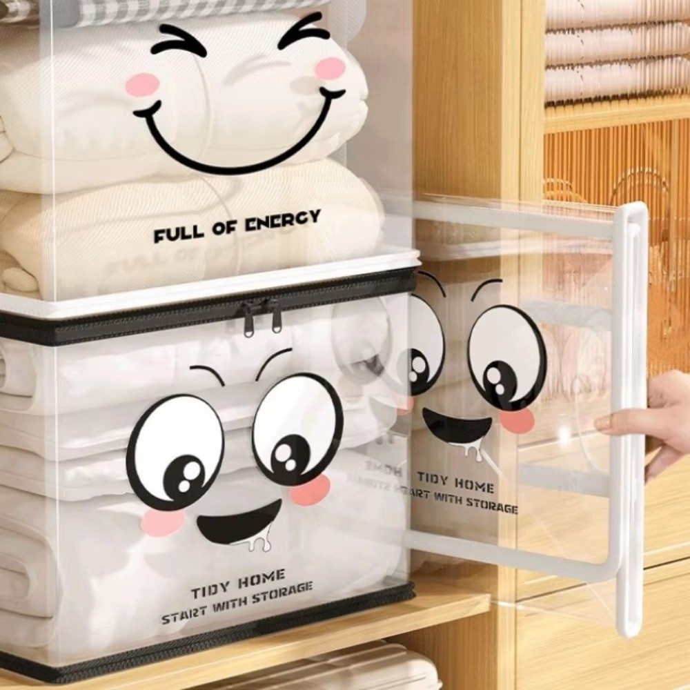 大型正方形ブック収納バッグ PVC透明ジッパーオーガナイザー - Home Office Bagas のレビューと価格