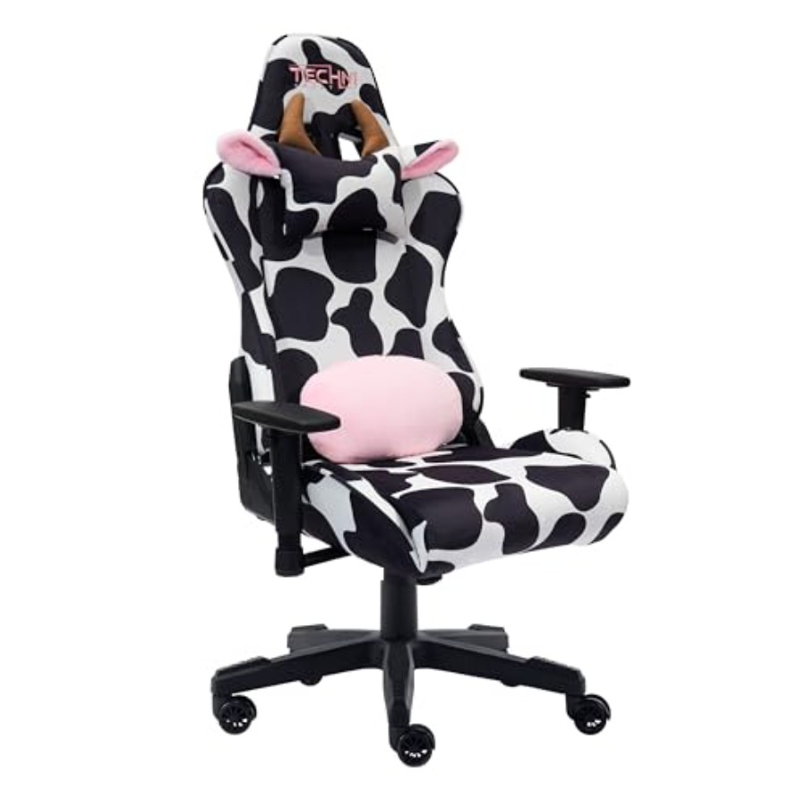 ホームオフィス用ゲーミングチェア、黒牛革製、人間工学に基づい - Home Office Chair のレビューと価格