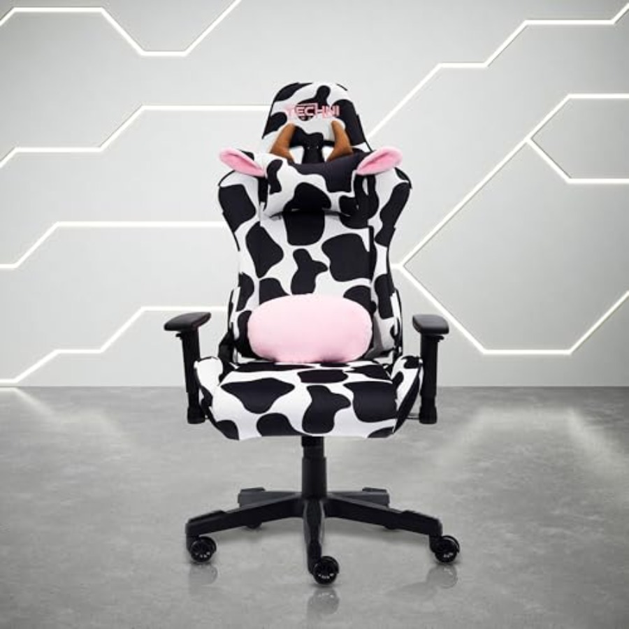 ホームオフィス用ゲーミングチェア、黒牛革製、人間工学に基づい - Home Office Chair のレビューと価格