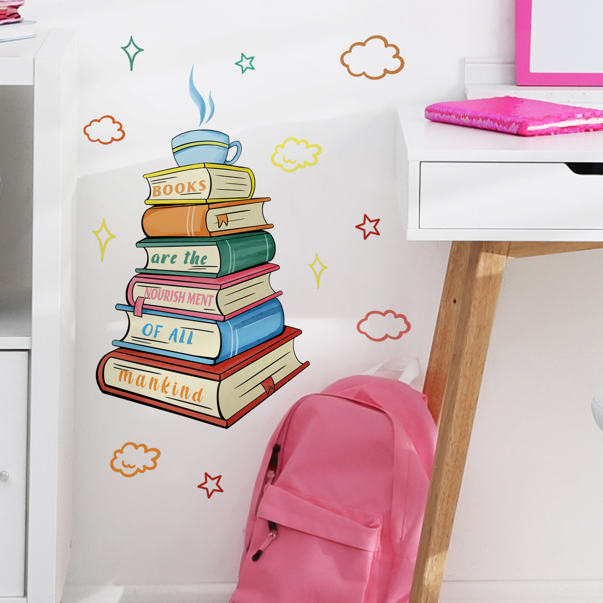壁の装飾,教室,書斎,寝室,またはオフィスのための芸術的なス - Home Office Library のレビューと価格