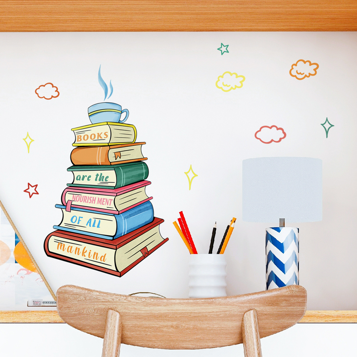 壁の装飾,教室,書斎,寝室,またはオフィスのための芸術的なス - Home Office Library のレビューと価格