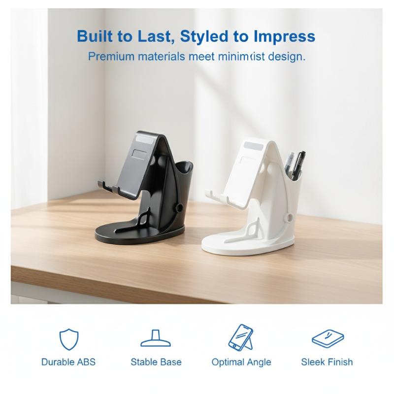 多機能デスクトップ電話スタンド ペンホルダー付き 安定性のあ - Home Office Desk のレビューと価格