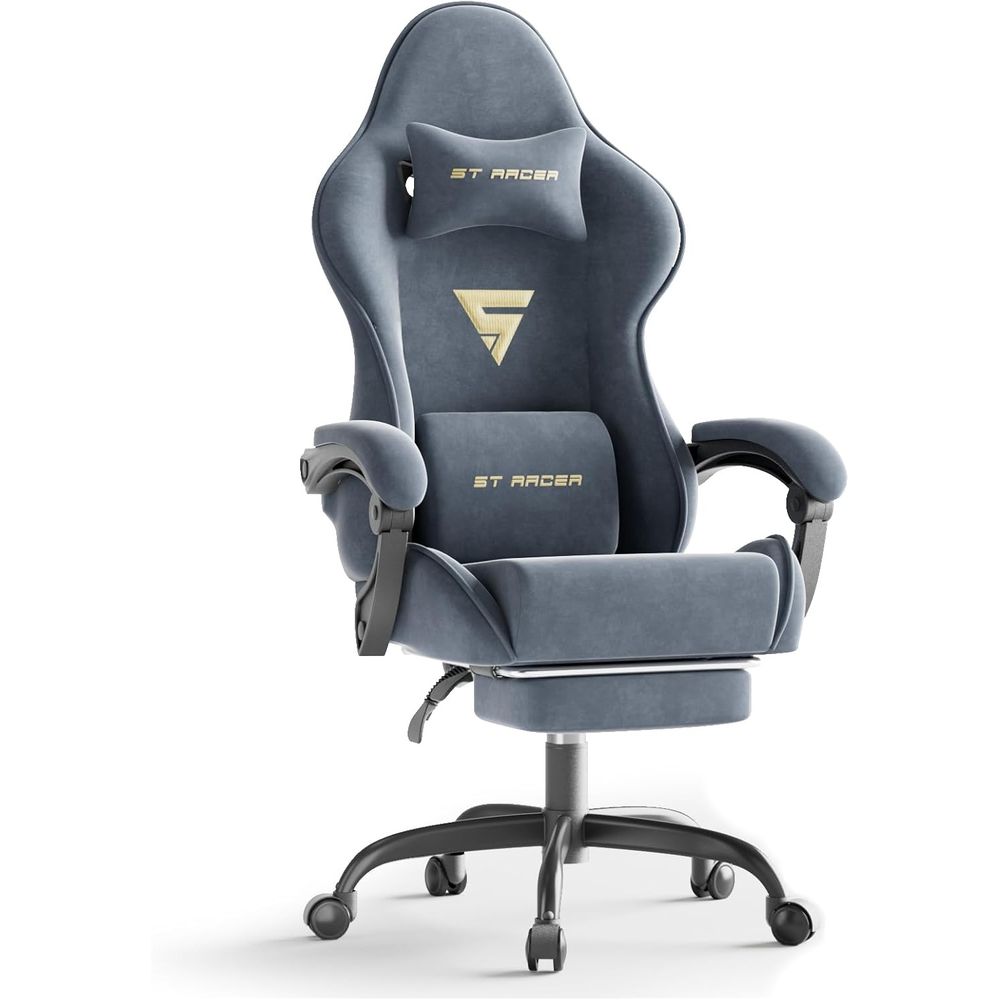 人間工学に基づいたゲーミングチェア、フットレストとマッサージ - Home Office Chair のレビューと価格
