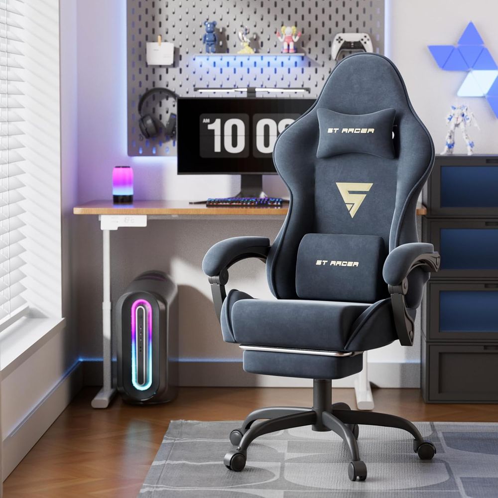 人間工学に基づいたゲーミングチェア、フットレストとマッサージ - Home Office Chair のレビューと価格