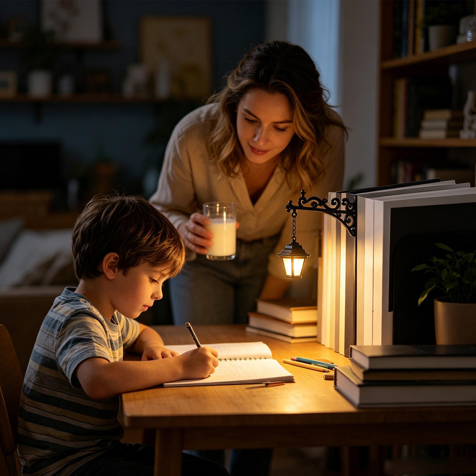 LEDウォームランタン装飾ブックシェルフ照明ブックシェルフラ - Home Office Library のレビューと価格