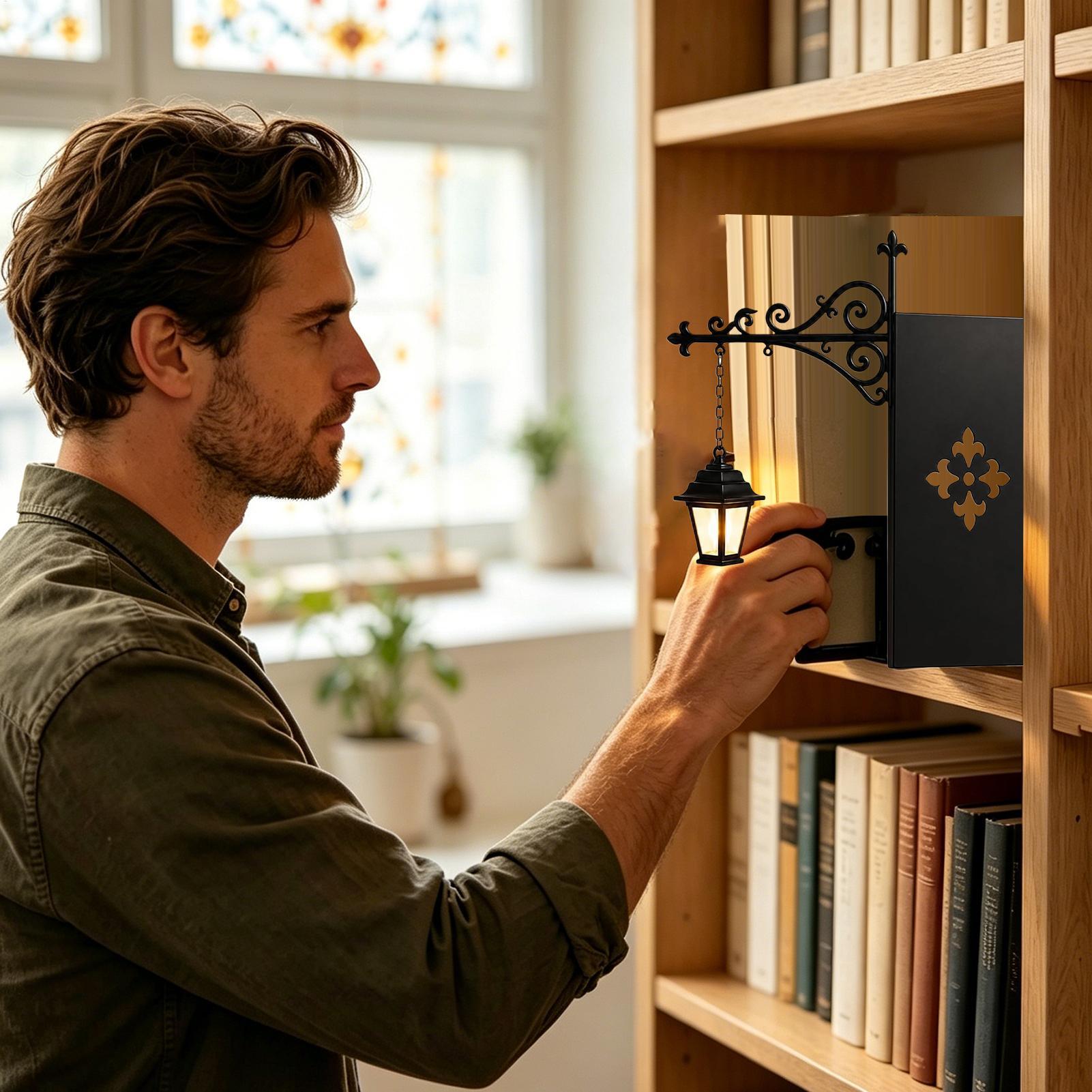 LEDウォームランタン装飾ブックシェルフ照明ブックシェルフラ - Home Office Library のレビューと価格