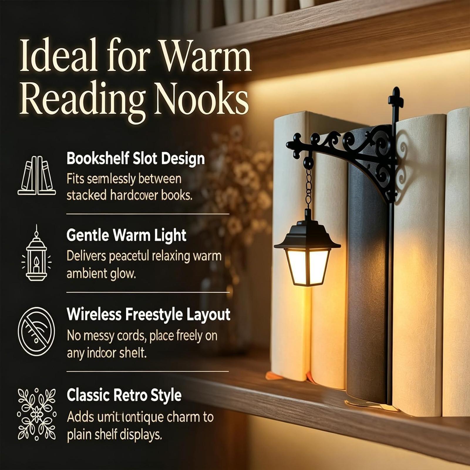 本棚ランプヴィンテージ LED 暖かいランタン装飾本棚照明家 - Home Office Library のレビューと価格