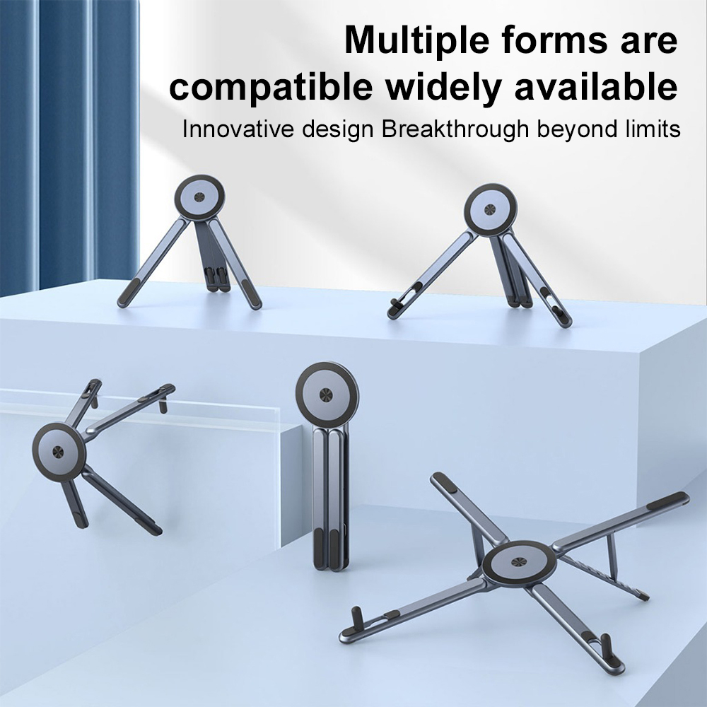 携帯電話用マグネット式ホルダー＆自撮り棒 3-in-1 折り - Laptop Stand Foldable のレビューと価格
