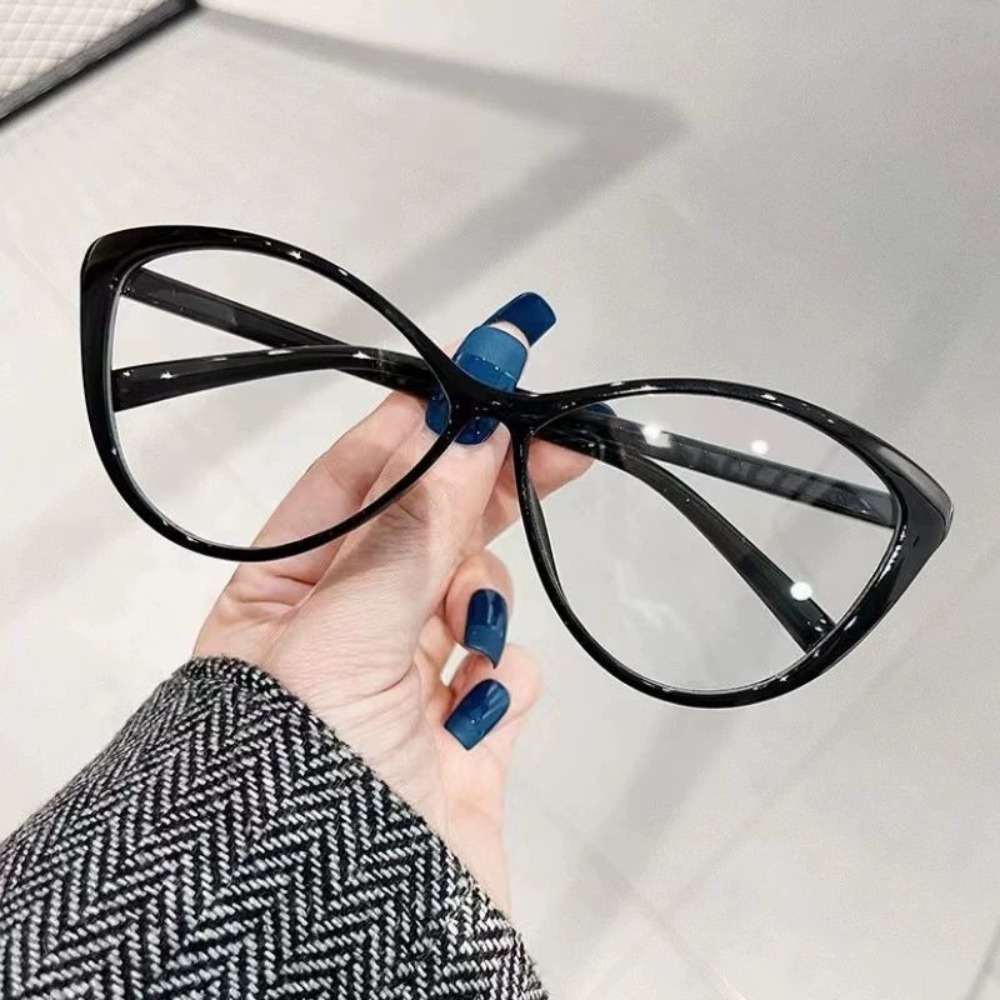 眼鏡レンズ度数0〜-400抗ブルーレイ近視メガネキャットアイ - Blue Light Glasses のレビューと価格